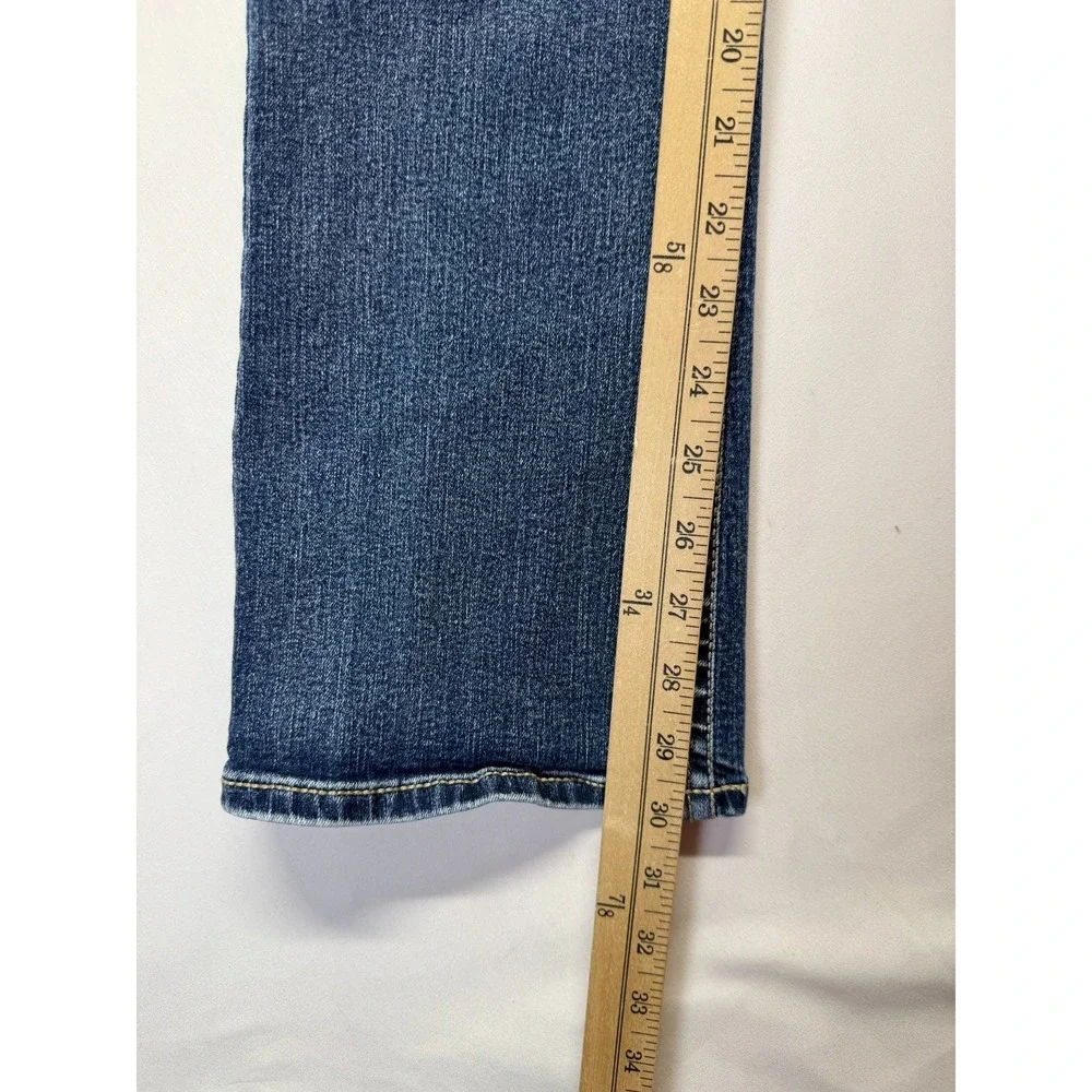 Wallflower The Luscious Curvy Bootcut Jeans Womens 7 Blue Denim Cotton Low Rise